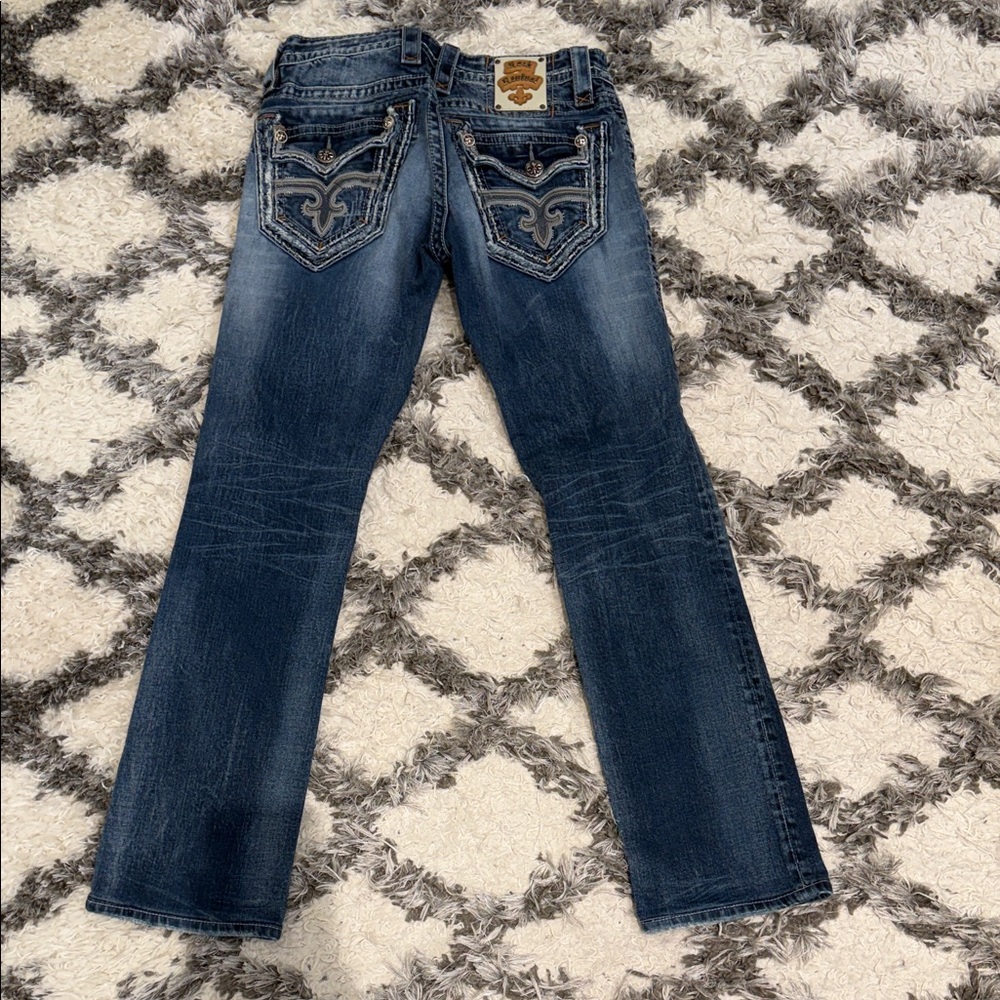 Rock Revival Blue Straight Men's Jeans